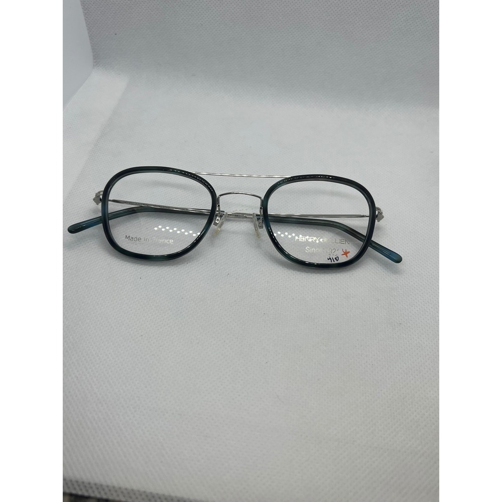Henry Jullien Hillcrest-C Eyeglasses Silver Teal Double Bridge